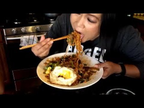 Cambodian food-ឆាមីកូរ៉េហើរ 2X SPICY KOREAN NOODLE -Khmer version