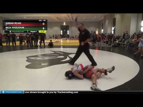 92 Lbs Round 1 - Adrian Rojas, FL Vs Reza Massjouni, VA 255a