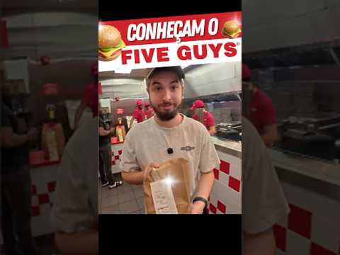 CONHEÇAM O FIVE GUYS | Vídeo completo na BIO! #hambúrguer  #ranking   #eua  #florida
