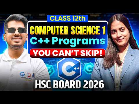 HSC Board 2026: Most Important C++ Programs (CS 1) HSC Board Class12th By ASC