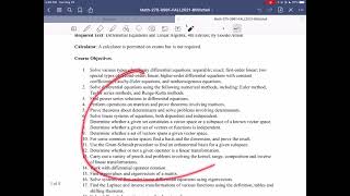Math 270 Fall 2021 Syllabus