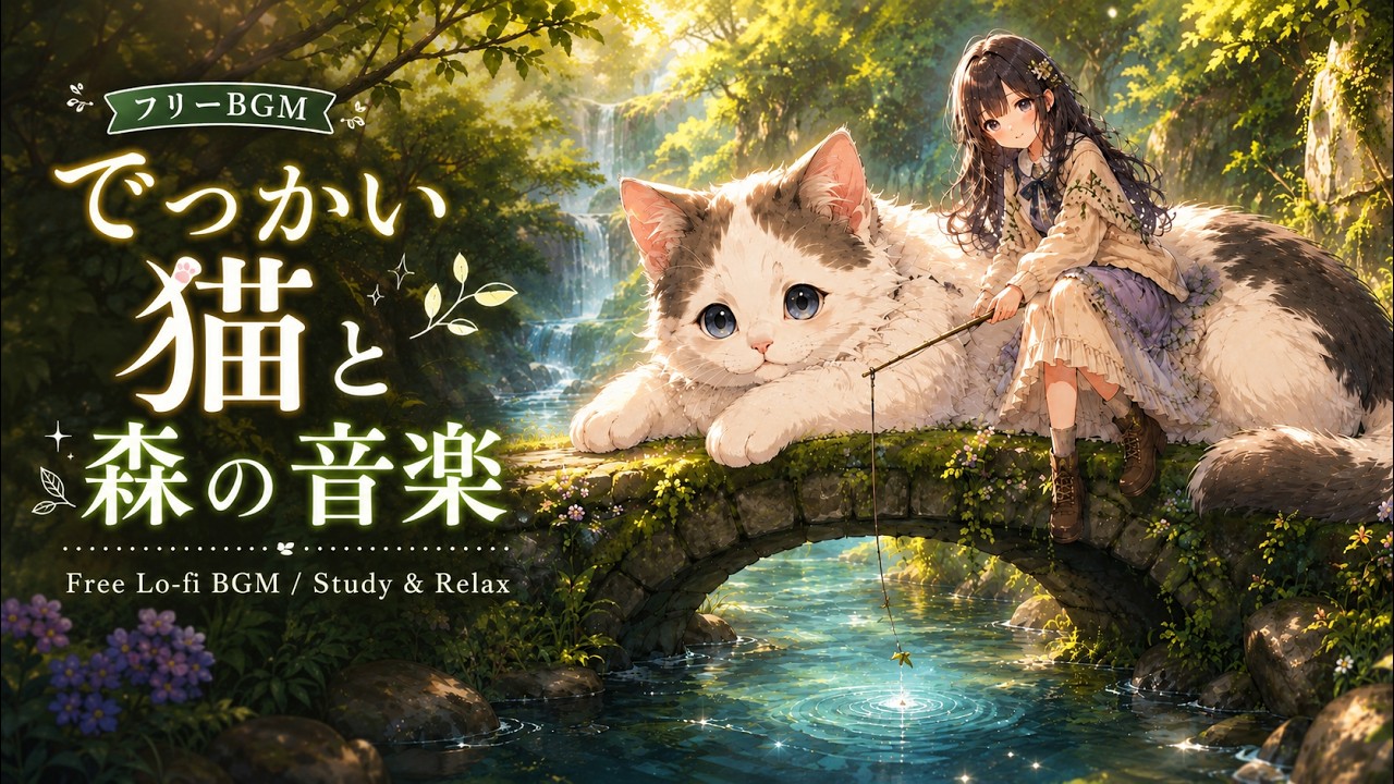 【フリーBGM】でっかい猫と森の音楽