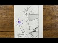 How To Draw Gojo Hollow Purple Attack Side View Easy Anime Drawing Tutorial