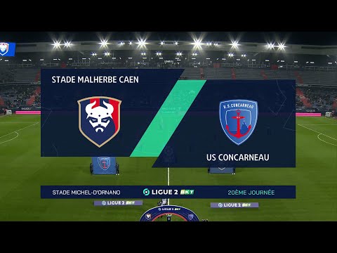 J20 Ligue 2 BKT : Le résumé vidéo de SMCaen 1-0 US Concarneau