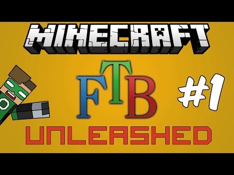 Building Our Home | Minecraft FTB Unleashed Ep.1