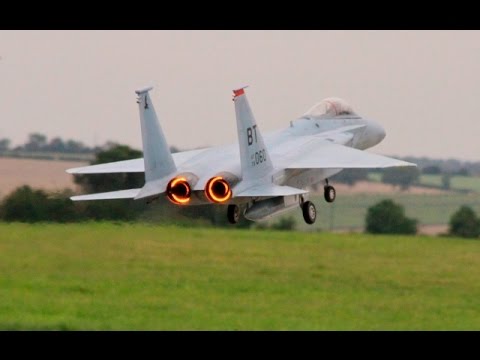 MIXED RC JETS SLOT - MIG 21 + F-15 EAGLE - LUKE & JASON - NATS BMFA RAF BARKSTON HEATH - 2015