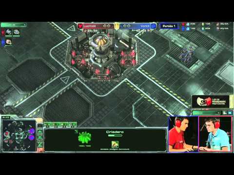 LucifroN vs VortiX (Mapa 1) - Final Cruce Ganadores Starcraft II - LVP Final Cup