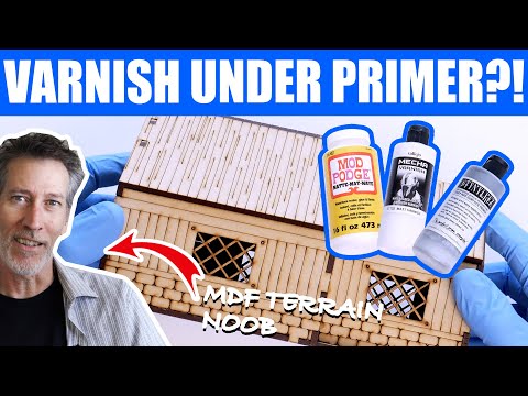 Best Way to Prime MDF Tabletop Terrain Without a Rattlecan!   [Ep. 04]