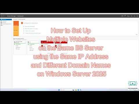 How to Host Multiple Websites on One IIS Server using the Same IP and Different Domain Names