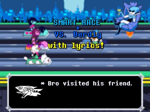 Smart Race + VS Berdly with LYRICS [SynthV] | DELTARUNE