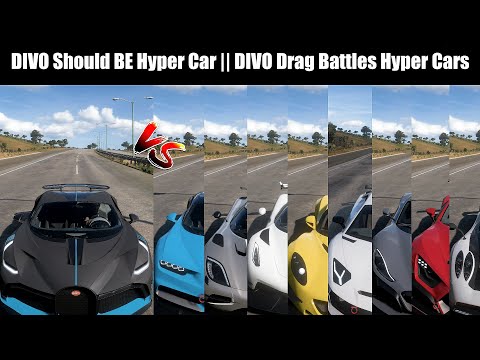 Bugatti Divo Should Be A Hyper Car | Divo VS All Hyper Car | Forza Horizon 5 | 1 Mile Drag Battle