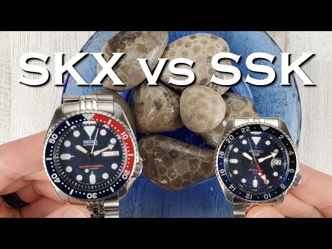 Seiko SKX vs SSK - SKX009 vs Seiko 5 Sports GMT SSK003 Seiko SKX Sports Style GMT #seiko #5kx #gmt
