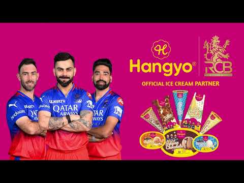 Chill with Hangyo: The Official Ice Cream of RCB for IPL 2024 Season!