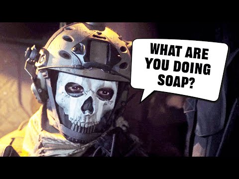 Ghost and Soap teasing each other in Call of Duty: Modern Warfare 3