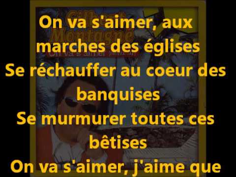 GILBERT MONTAGNE - on va s'aimer (+ paroles)