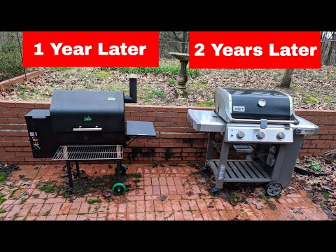 Green Mountain Grills Daniel Boone 1, Weber Genesis II 2 Years Later