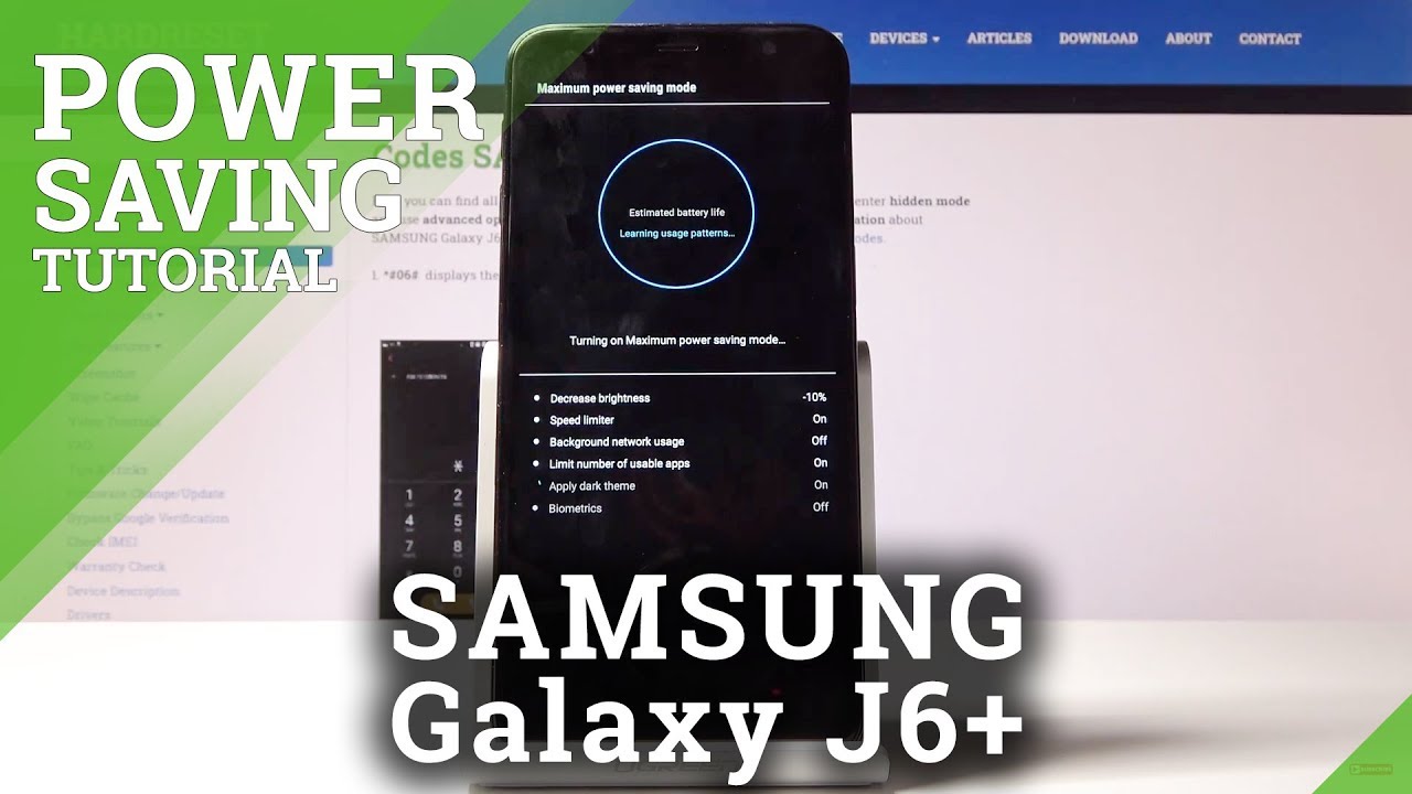 How to Activate Power Saving Mode in SAMSUNG Galaxy J6+ – Extend Battery Life