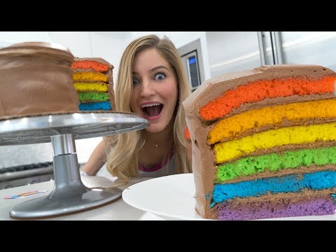 download lagu mp3 mp4 Rainbow Cake Chocolate Frosting, download lagu Rainbow Cake Chocolate Frosting gratis, unduh video klip Rainbow Cake Chocolate Frosting