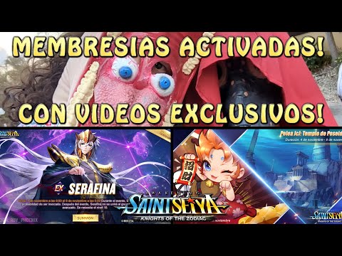 MEMBRESIA AL CANAL ACTIVADA CON CONTENIDO EXCLUSIVO! NOTICIAS Y EVENTOS DE Saint Seiya Awakening