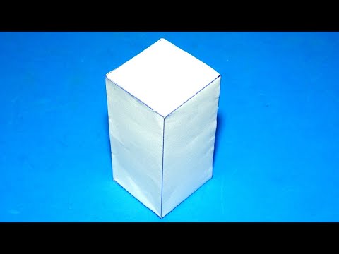 How to make a quadrangular prism / Square prism easy
