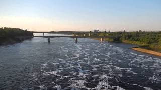 preview picture of video 'Volkhov river railway bridges (Russia) - Волховские ж/д мосты (Россия)'