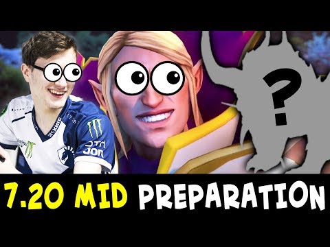 Miracle practicing to 7.20 MID matchup — INVOKER vs GRIMSTROKE