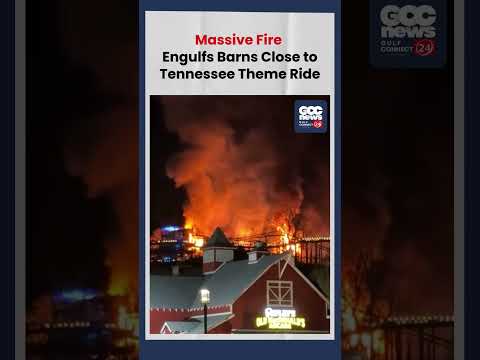 SkyLand Ranch Tennessee Barns ENGULFED Flames Near Roller Coaster Animals SAFE!