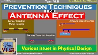 Antenna Effect Prevention Techniques in VLSI Design