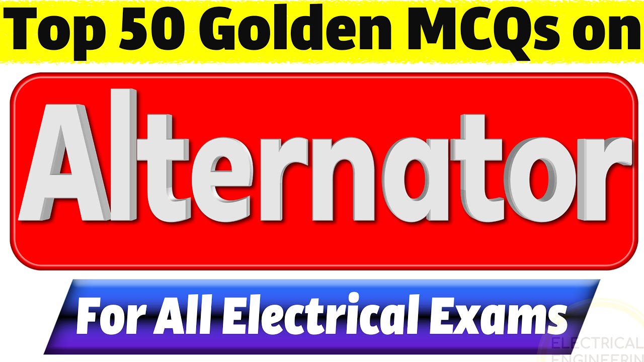Top 50 Alternator MCQs with Answers | Synchronous Generator | Synchronous Machines MCQs | 🔴हिंदी
