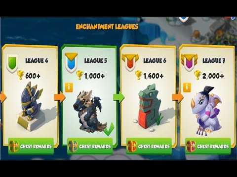 Enchantment League Fights and Dungeon Battles - Dragon Mania Legends