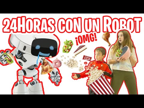 RETO 24 HORAS con un ROBOT🤖¿Pasara la prueba de la familia? // Familukis