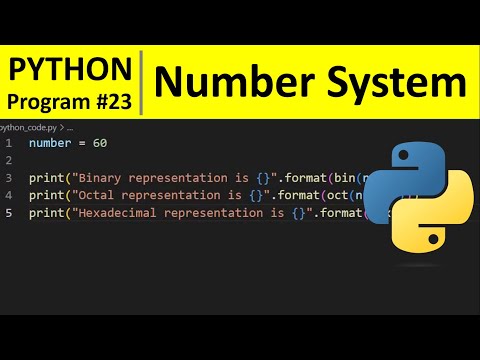 Convert Decimal To Binary Octal And Hexadecimal In Python Programming Decimal Binary Python