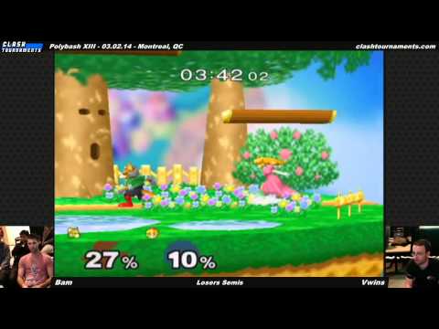 Polybash XIII - Vwins vs Bam - Losers Semis - SSBM