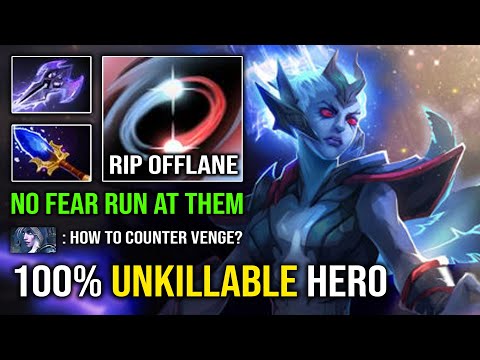 100% UNKILLABLE HERO First Item Scepter No Fear Running at Enemy EZ Offlane Vengeful Spirit Dota 2