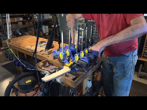 Ken Parker Archtoppery - The Neck Journey - 19) Fitting & Gluing the Fretboard