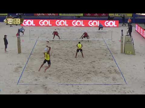 Lupo/Ranghieri ITA 0 x 2 Vitor Felipe/Renato BRA = 0-2 (19-21, 19-21