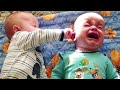 Try Not To Laugh Cute Twins Baby Fighting Over Funniest Twins Baby Video