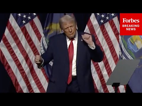 JUST IN: Trump Breaks Out The 'Trump Dance' During Appearance At Detroit Economic Club