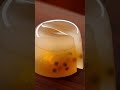 lemongrass panna cotta with passion fruit jelly core