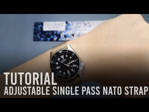 How to Install the Adjustable Single Pass Nato Strap - Tutorial