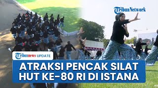 Atraksi Pencak Silat Putri dari IPSI Meriahkan Peringatan HUT ke-80 Kemerdekaan RI di Istana