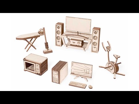 Миниатюра изображения товара Комплект аксессуаров для кукольного домика Lemmo Бытовая техника для дома / 01-69