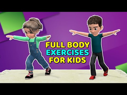 10 MINUTES OF FULL BODY EXERCISES FOR KIDS AT HOME