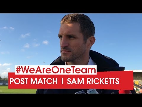 WATCH | FA Cup: Sam Ricketts after Weston-Super-Mare
