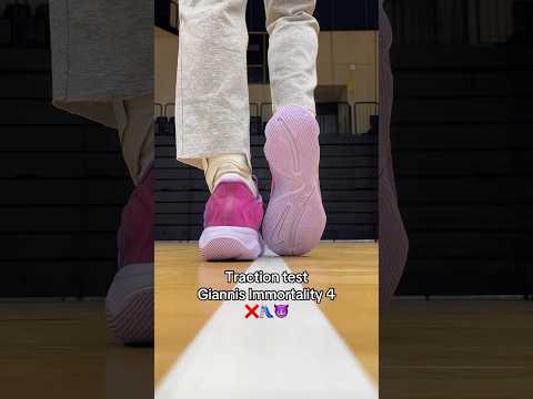 Traction test for the Giannis Immortality 4 😈 #basketballshoes #giannisimmortality