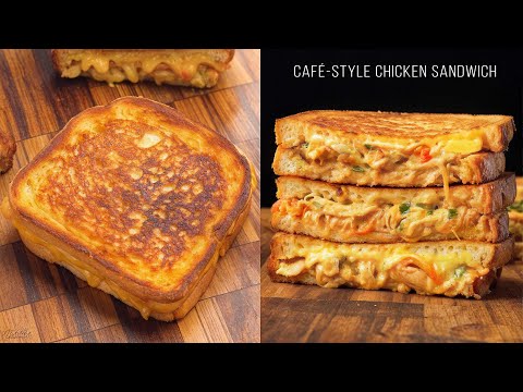 Melt Cheese Chicken Sandwich Recipe | Viral Cafe Style
