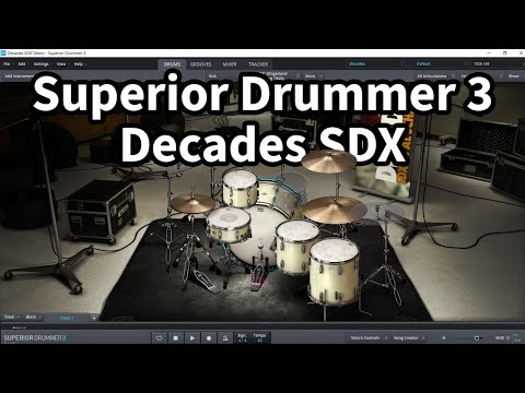 Toontrack Superior Drummer 3 Decades SDX All Drum Presets Demo