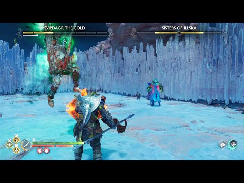 God of War Ragnarok ~ Svipdagr and Sisters of Illska NO DAMAGE RUN