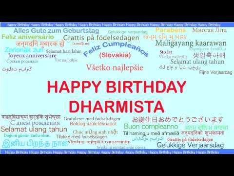 Dharmista   Languages Idiomas - Happy Birthday