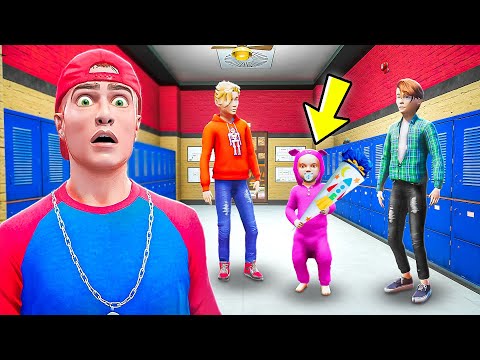 MEIN BABY kommt in die SCHULE in GTA 5! 😱 (..er rastet aus)